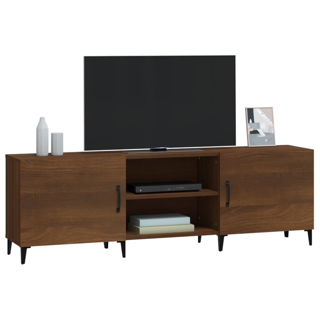 vidaXL Comodă TV, stejar maro, 150x30x50 cm, lemn compozit