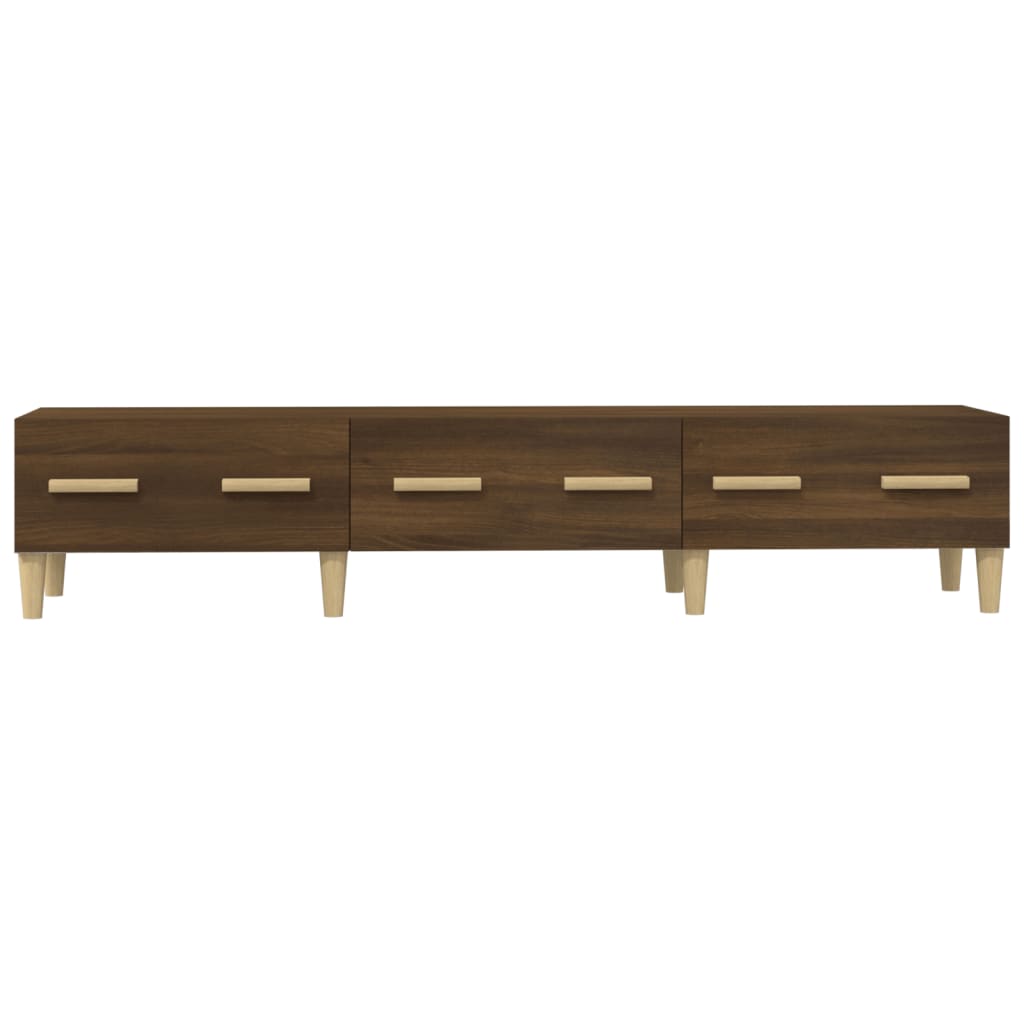 vidaXL Comodă TV, stejar maro, 150x34,5x30 cm, lemn compozit