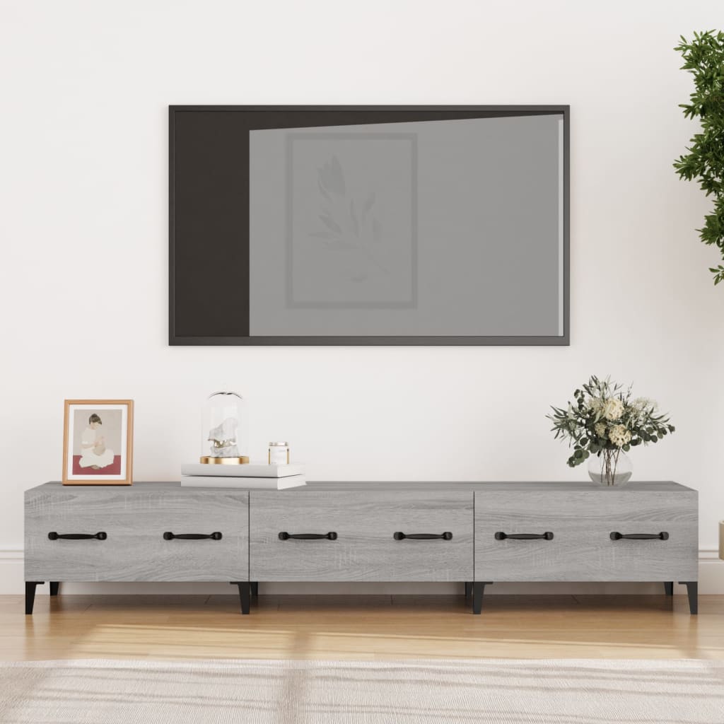 vidaXL Comodă TV, sonoma gri, 150x34,5x30 cm, lemn prelucrat vidaXL Comodă TV, sonoma gri, 150x34,5x30 cm, lemn prelucrat