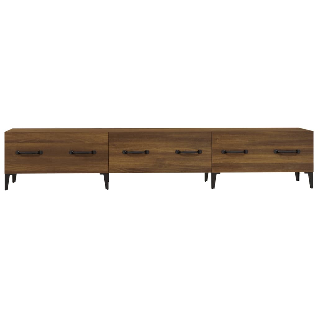 vidaXL Comodă TV, stejar maro, 150x34,5x30 cm, lemn prelucrat