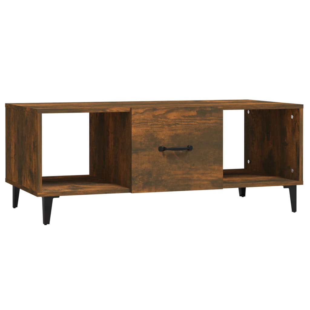 vidaXL Măsuță de cafea, stejar fumuriu, 102x50x40 cm, lemn prelucrat vidaXL Măsuță de cafea, stejar fumuriu, 102x50x40 cm, lemn prelucrat