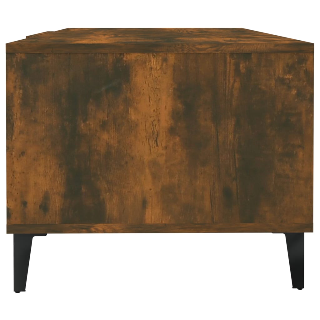 vidaXL Măsuță de cafea, stejar fumuriu, 102x50x40 cm, lemn prelucrat vidaXL Măsuță de cafea, stejar fumuriu, 102x50x40 cm, lemn prelucrat