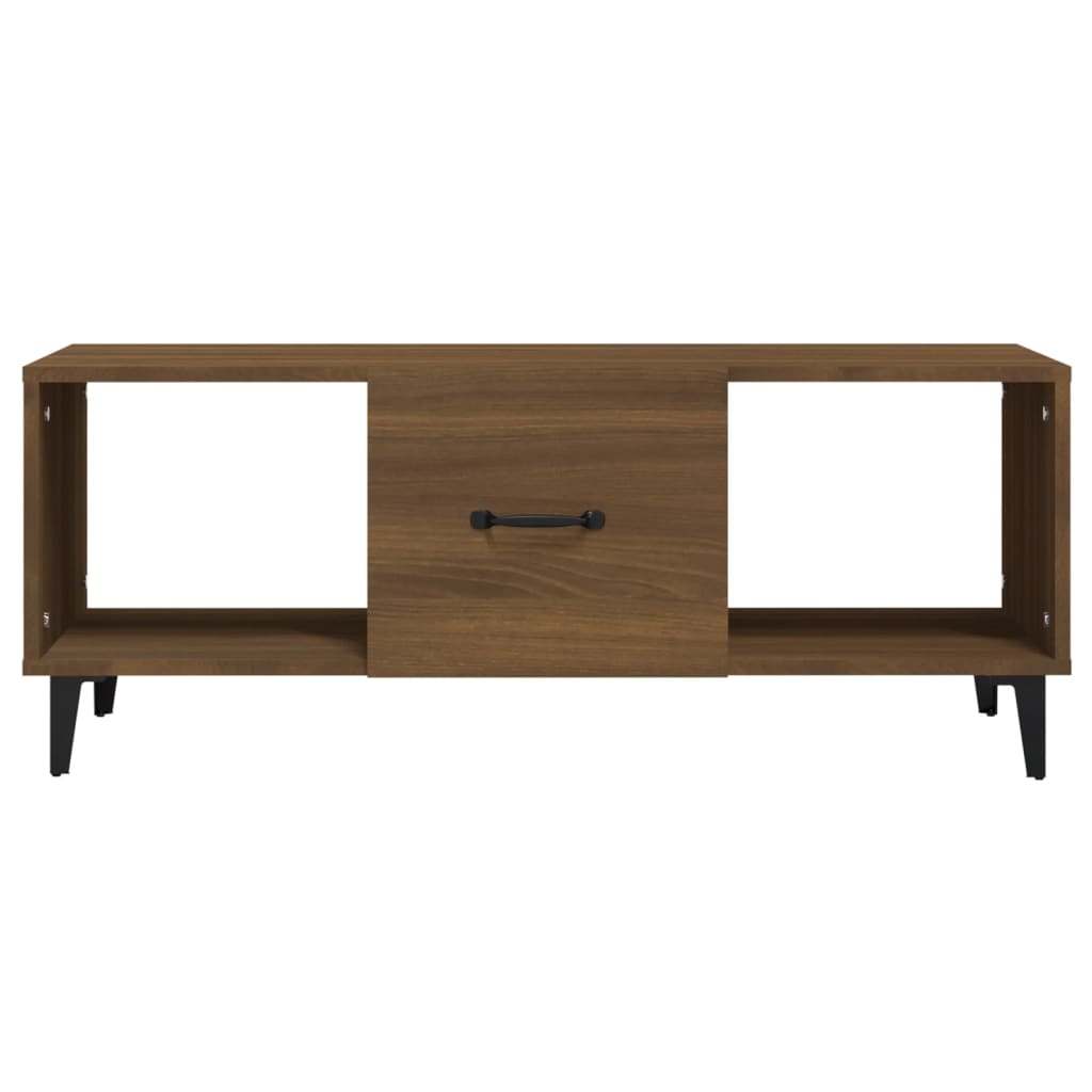 vidaXL Măsuță de cafea, stejar maro, 102x50x40 cm, lemn compozit vidaXL Măsuță de cafea, stejar maro, 102x50x40 cm, lemn compozit