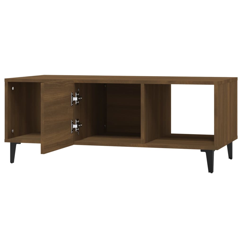 vidaXL Măsuță de cafea, stejar maro, 102x50x40 cm, lemn compozit vidaXL Măsuță de cafea, stejar maro, 102x50x40 cm, lemn compozit