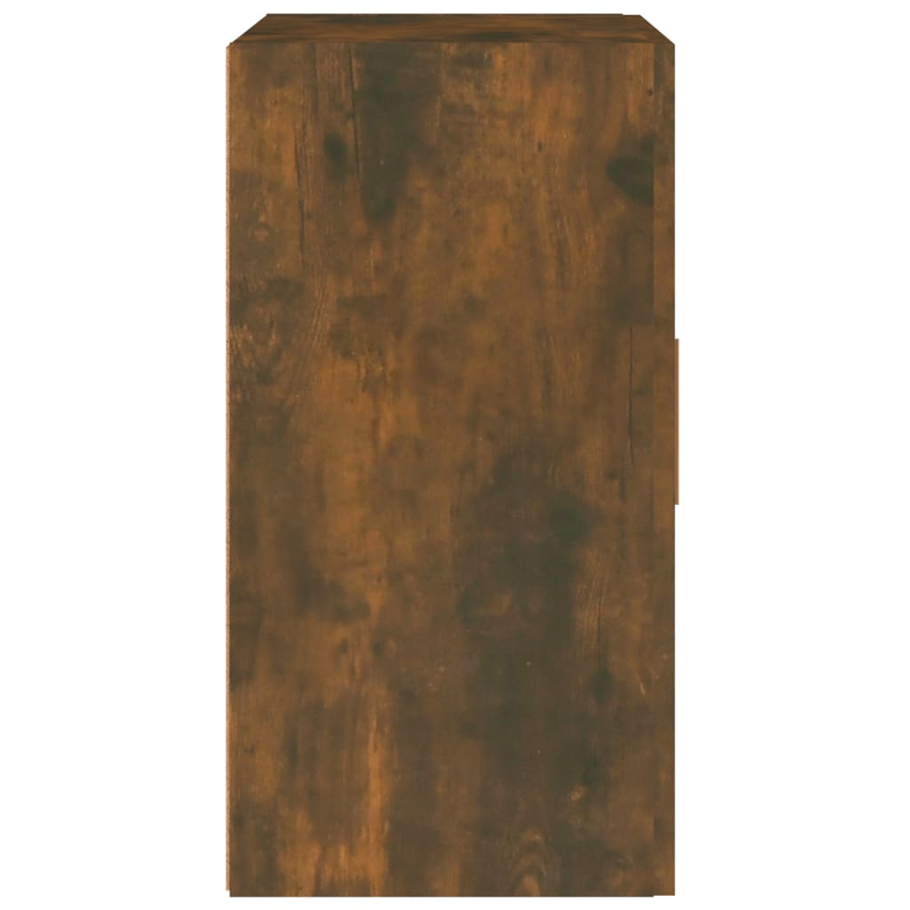 vidaXL Comodă TV de perete, stejar fumuriu, 60x30x60 cm lemn prelucrat