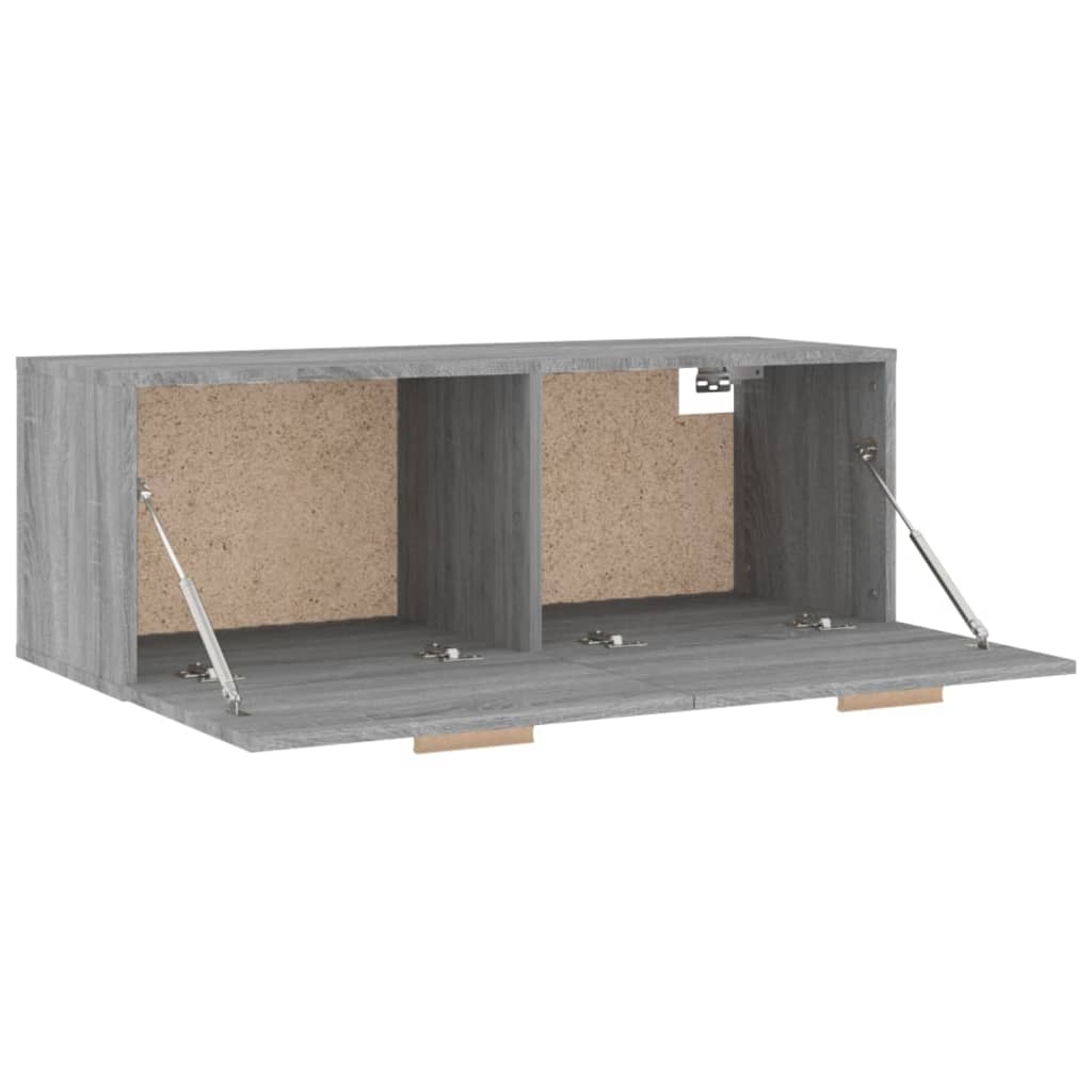 vidaXL Dulap de perete, gri sonoma, 100x36,5x35 cm, lemn prelucrat vidaXL Dulap de perete, gri sonoma, 100x36,5x35 cm, lemn prelucrat