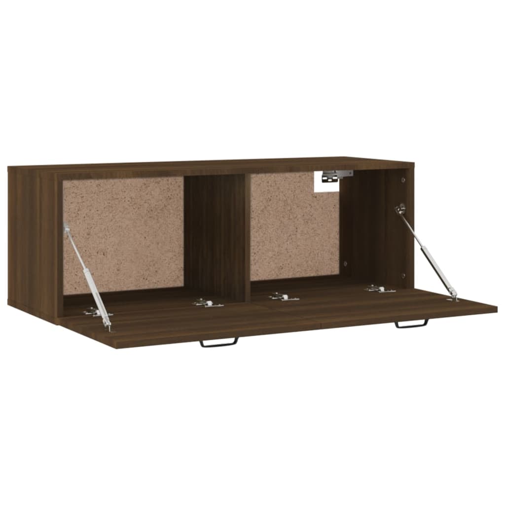 vidaXL Dulap de perete, stejar maro, 100x36,5x35 cm, lemn prelucrat