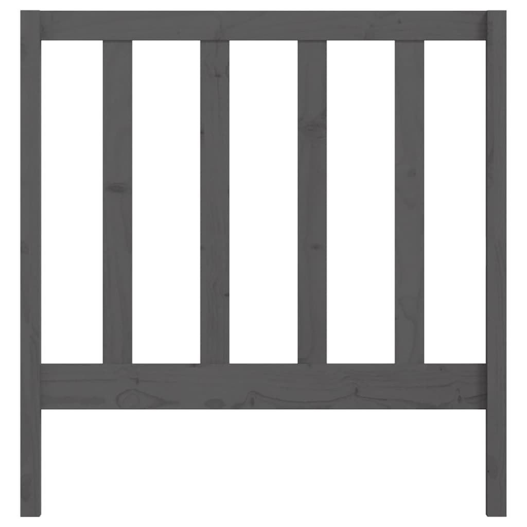 vidaXL Tăblie de pat, gri, 106x4x100 cm, lemn masiv de pin vidaXL Tăblie de pat, gri, 106x4x100 cm, lemn masiv de pin