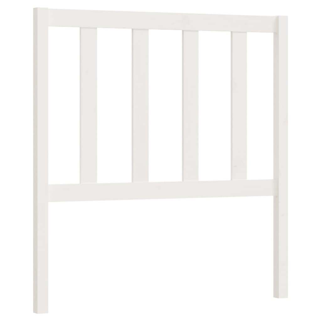 vidaXL Tăblie de pat, alb, 81x4x100 cm, lemn masiv de pin vidaXL Tăblie de pat, alb, 81x4x100 cm, lemn masiv de pin