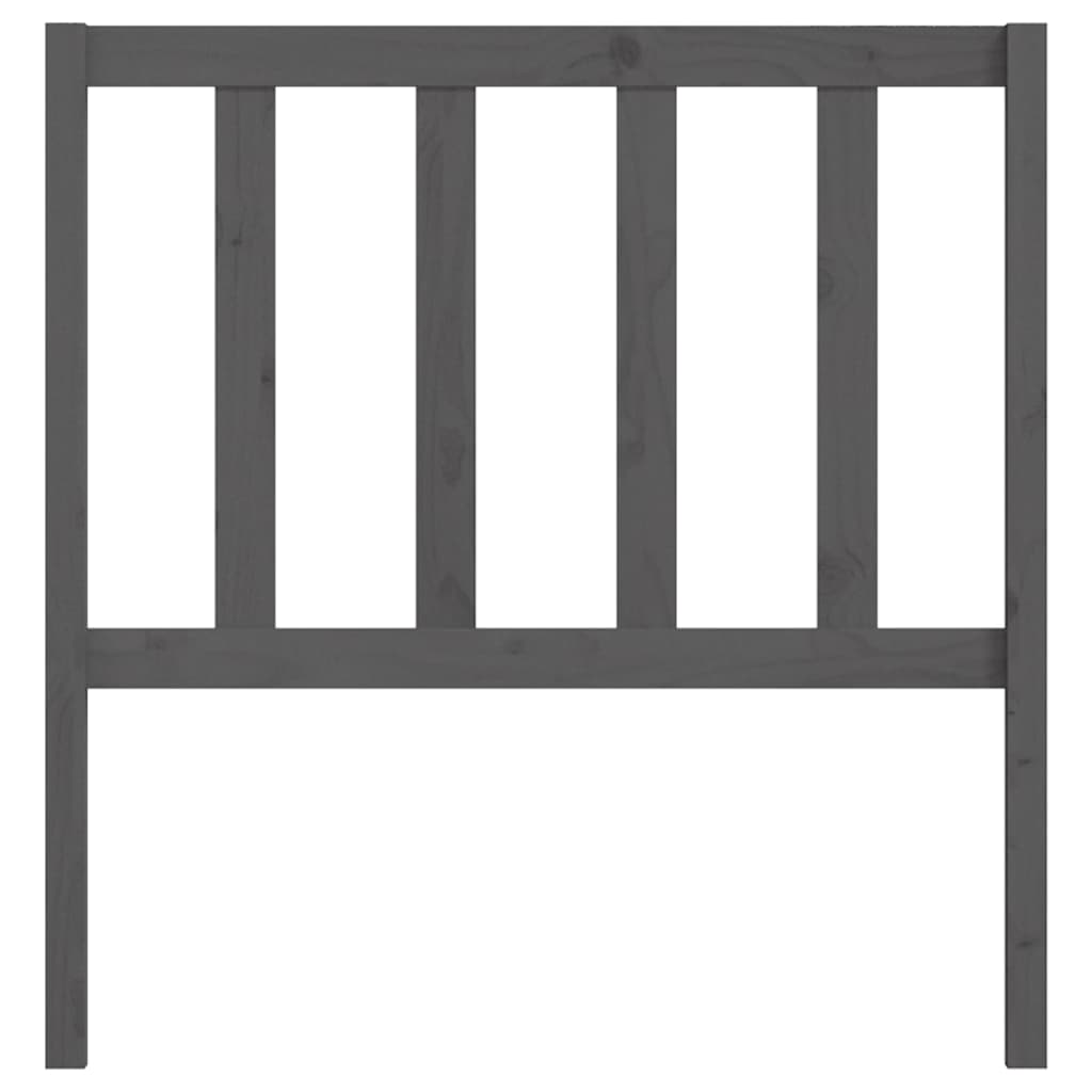 vidaXL Tăblie de pat, gri, 106x4x100 cm, lemn masiv de pin vidaXL Tăblie de pat, gri, 106x4x100 cm, lemn masiv de pin