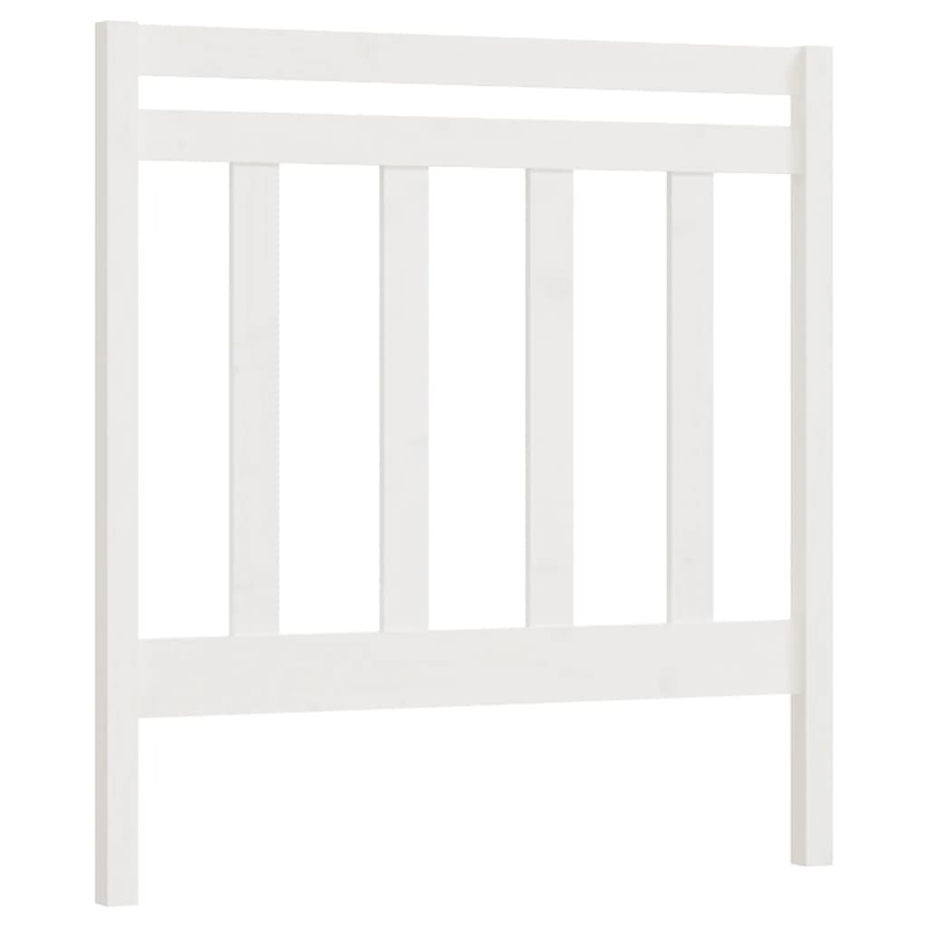 vidaXL Tăblie de pat, alb, 106x4x100 cm, lemn masiv de pin