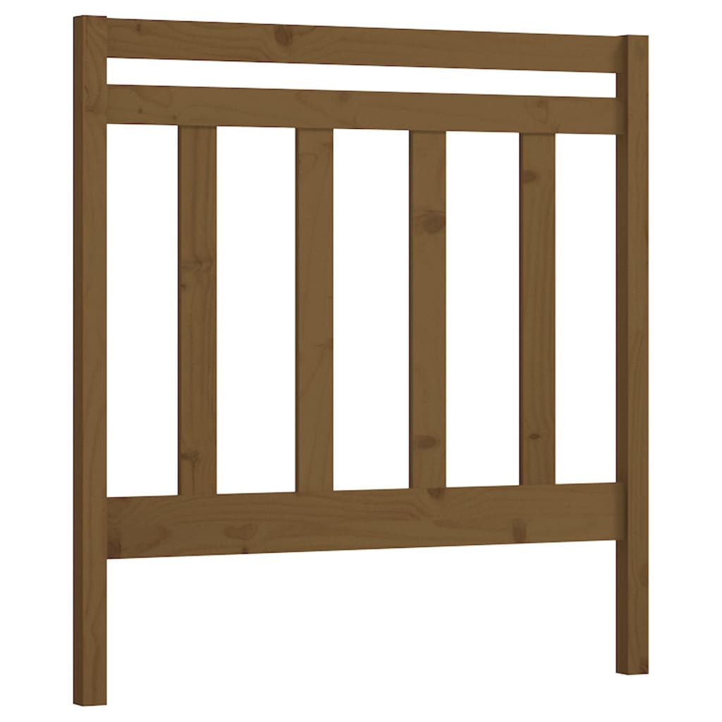 vidaXL Tăblie de pat, maro miere, 106x4x100 cm, lemn masiv de pin vidaXL Tăblie de pat, maro miere, 106x4x100 cm, lemn masiv de pin