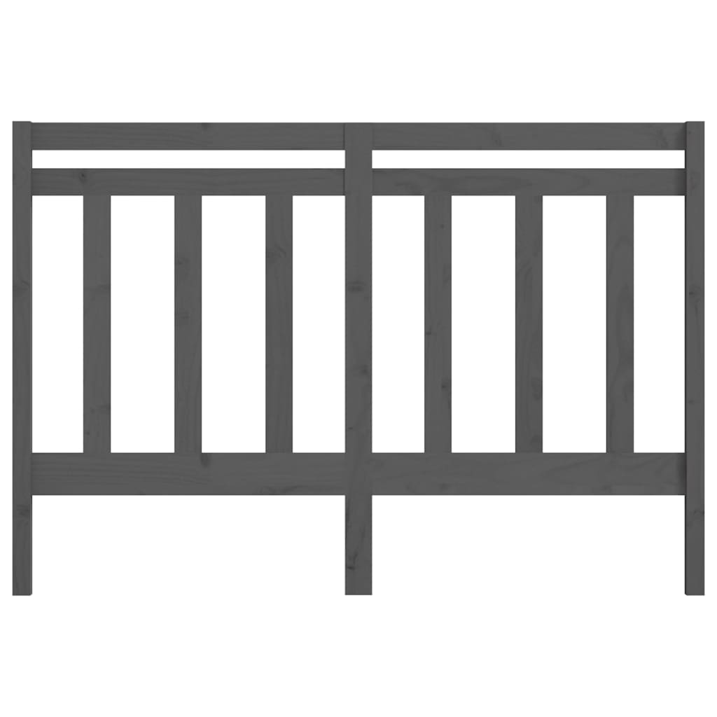 vidaXL Tăblie de pat, gri, 156x4x100 cm, lemn masiv de pin
