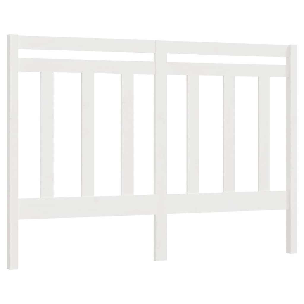 vidaXL Tăblie de pat, alb, 166x4x100 cm, lemn masiv de pin vidaXL Tăblie de pat, alb, 166x4x100 cm, lemn masiv de pin