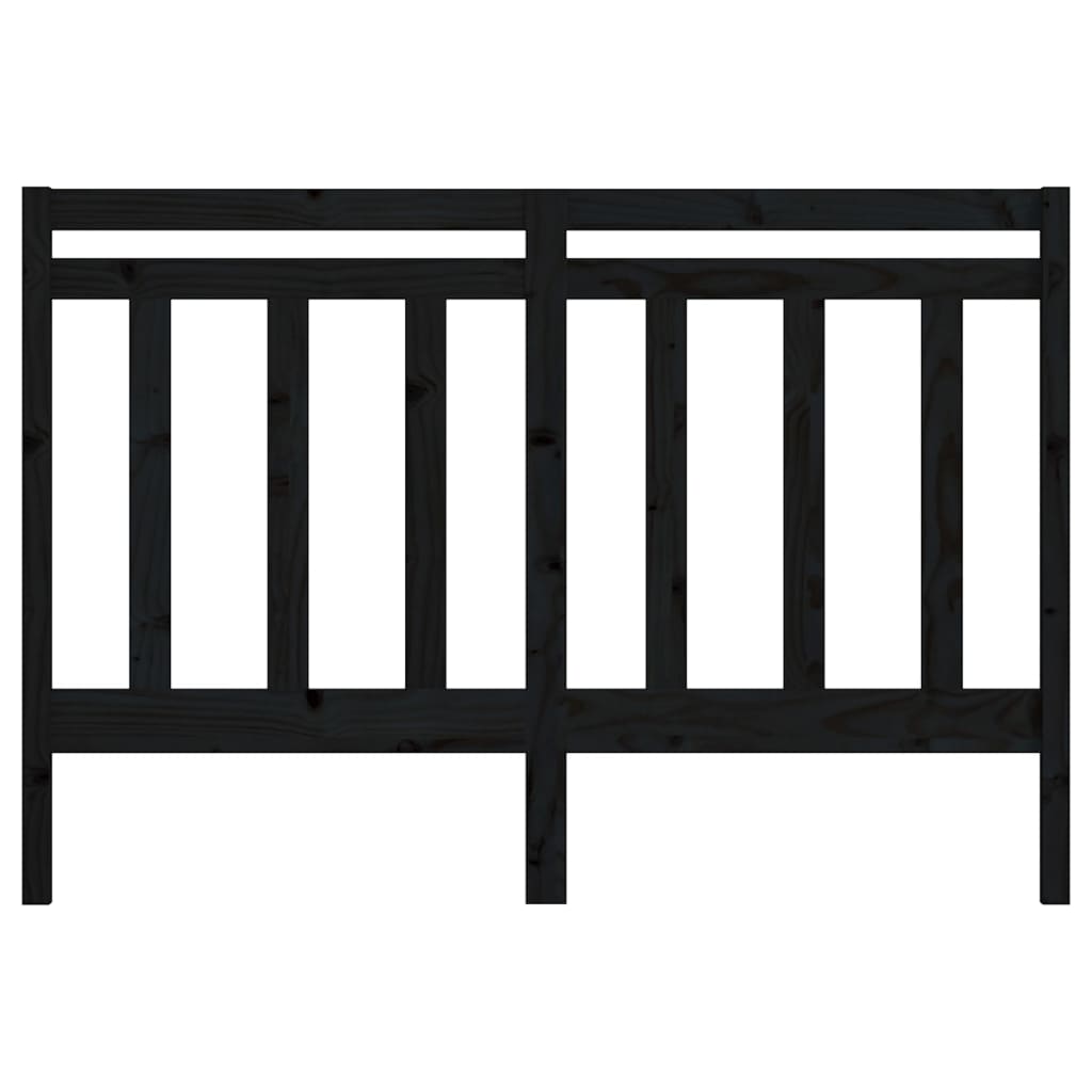 vidaXL Tăblie de pat, negru, 166x4x100 cm, lemn masiv de pin vidaXL Tăblie de pat, negru, 166x4x100 cm, lemn masiv de pin