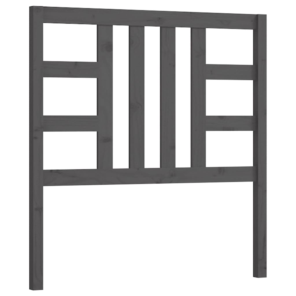 vidaXL Tăblie de pat, gri, 106x4x100 cm, lemn masiv de pin vidaXL Tăblie de pat, gri, 106x4x100 cm, lemn masiv de pin