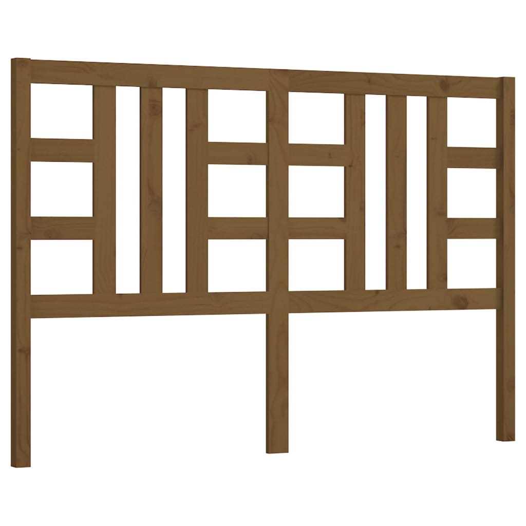 vidaXL Tăblie de pat, maro miere, 126x4x100 cm, lemn masiv de pin vidaXL Tăblie de pat, maro miere, 126x4x100 cm, lemn masiv de pin