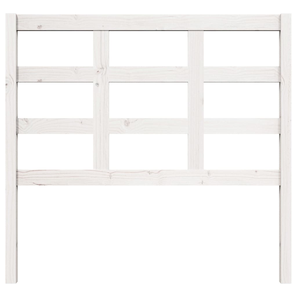 vidaXL Tăblie de pat, alb, 105,5x4x100 cm, lemn masiv de pin