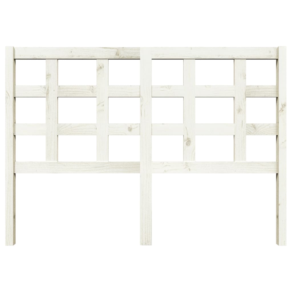 vidaXL Tăblie de pat, alb, 140,5x4x100 cm, lemn masiv de pin