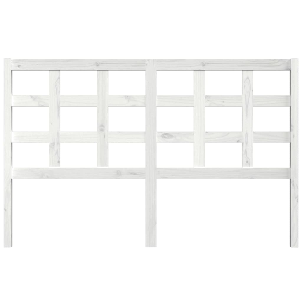 vidaXL Tăblie de pat, alb, 156x4x100 cm, lemn masiv de pin vidaXL Tăblie de pat, alb, 156x4x100 cm, lemn masiv de pin