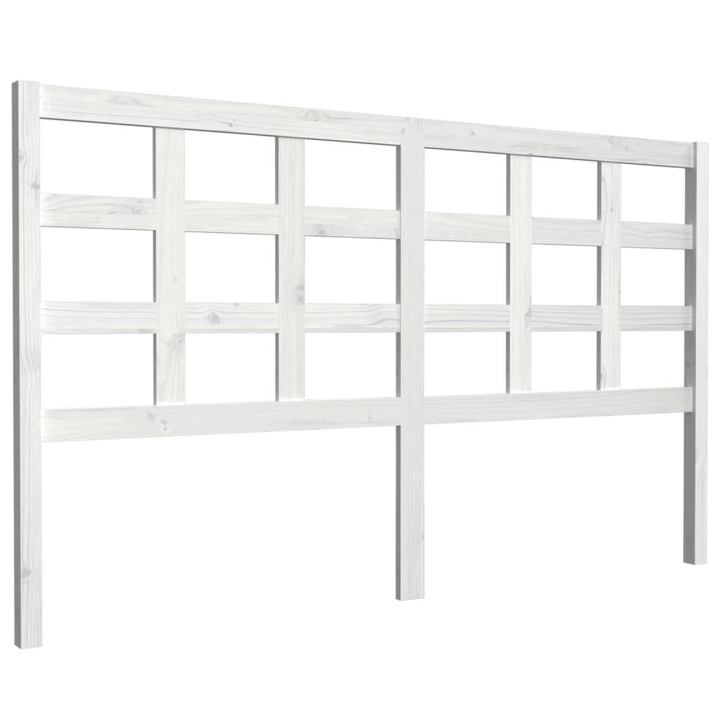 vidaXL Tăblie de pat, alb, 165,5x4x100 cm, lemn masiv de pin vidaXL Tăblie de pat, alb, 165,5x4x100 cm, lemn masiv de pin