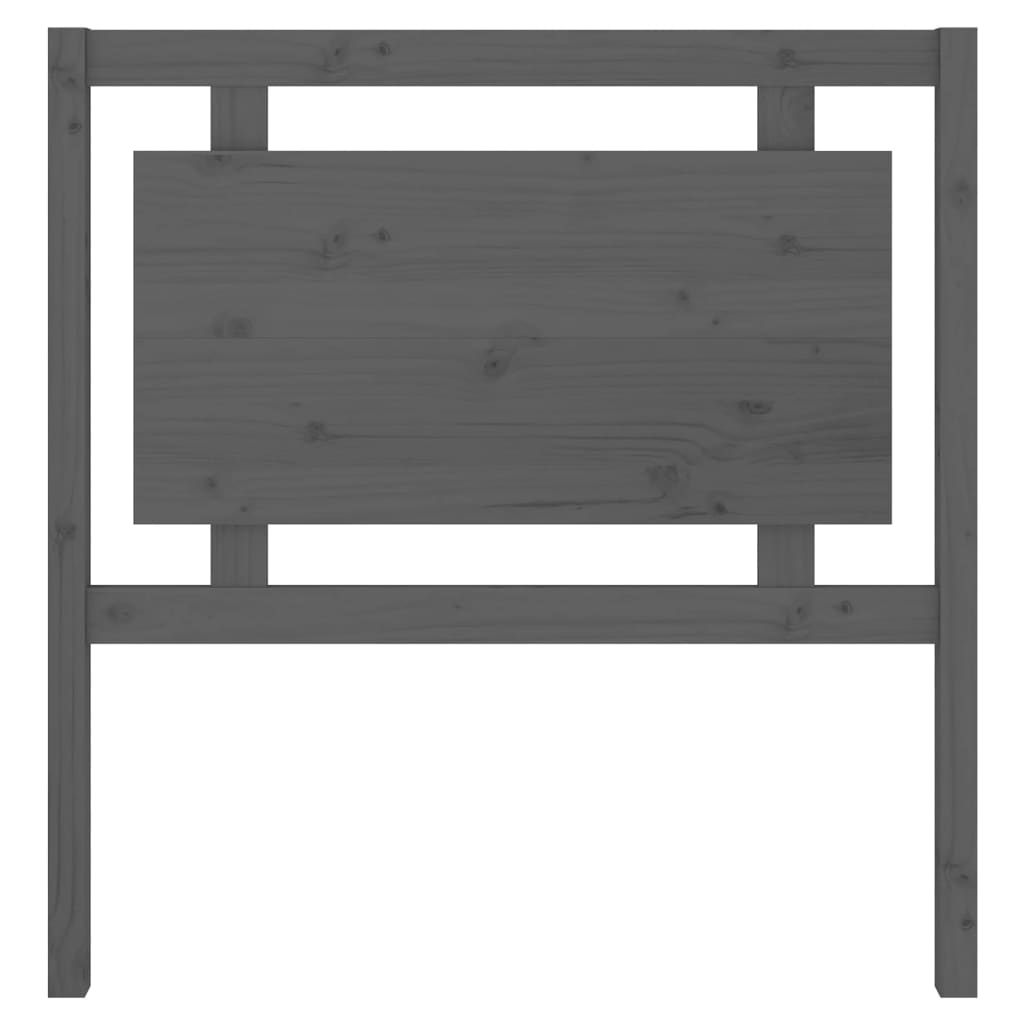 vidaXL Tăblie de pat, gri, 95,5x4x100 cm, lemn masiv de pin