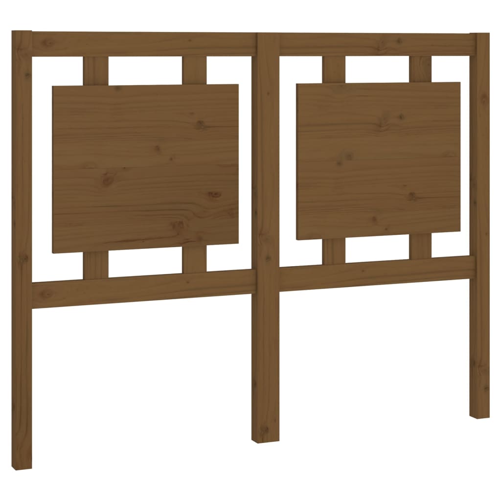 vidaXL Tăblie de pat, maro miere, 125,5x4x100 cm, lemn masiv de pin vidaXL Tăblie de pat, maro miere, 125,5x4x100 cm, lemn masiv de pin