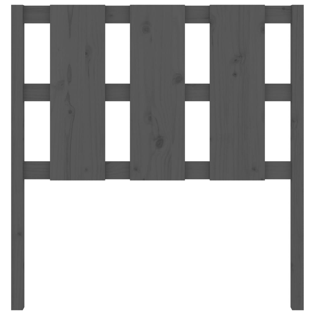 vidaXL Tăblie de pat, gri, 95,5x4x100 cm, lemn masiv de pin