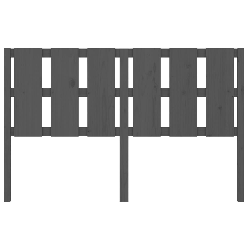 vidaXL Tăblie de pat, gri, 155,5x4x100 cm, lemn masiv de pin