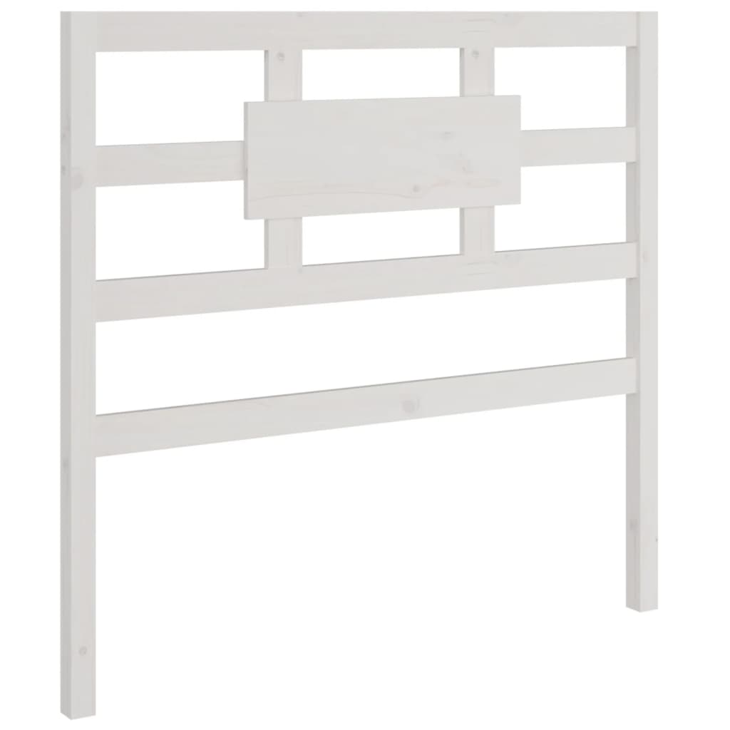 vidaXL Tăblie de pat, alb, 95,5x4x100 cm, lemn masiv de pin