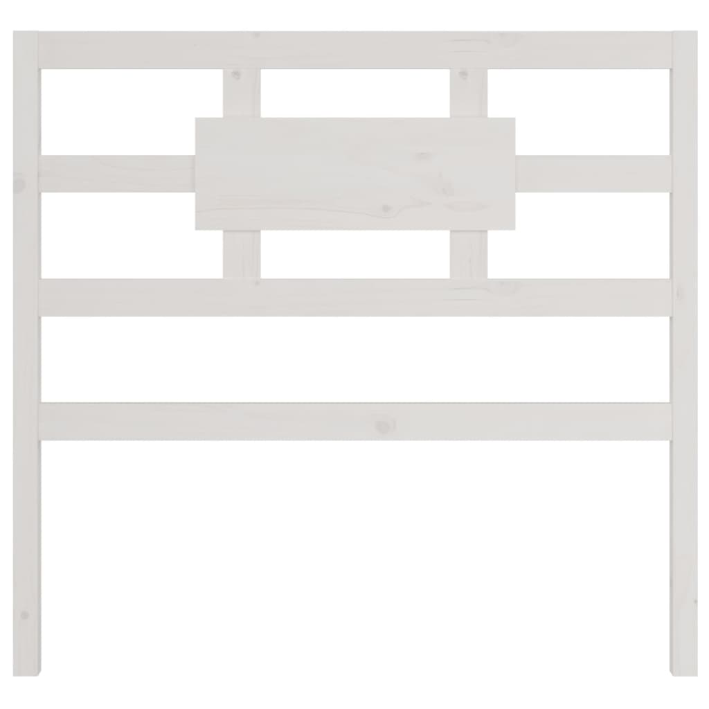 vidaXL Tăblie de pat, alb, 95,5x4x100 cm, lemn masiv de pin