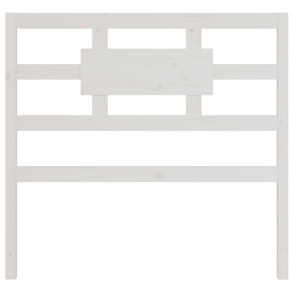 vidaXL Tăblie de pat, alb, 105,5x4x100 cm, lemn masiv de pin