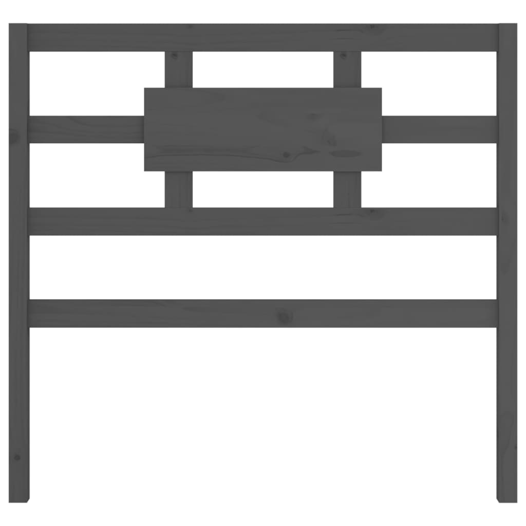 vidaXL Tăblie de pat, gri, 105,5x4x100 cm, lemn masiv de pin vidaXL Tăblie de pat, gri, 105,5x4x100 cm, lemn masiv de pin