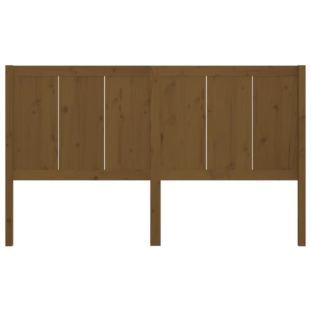 vidaXL Tăblie de pat, maro miere, 205,5x4x100 cm, lemn masiv de pin
