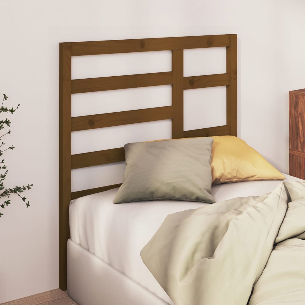 vidaXL Tăblie de pat, maro miere, 96x4x104 cm, lemn masiv de pin vidaXL Tăblie de pat, maro miere, 96x4x104 cm, lemn masiv de pin