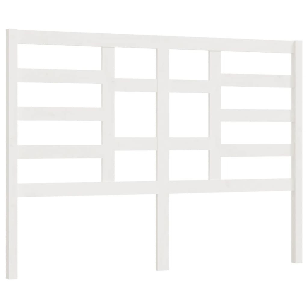 vidaXL Tăblie de pat, alb, 126x4x104 cm, lemn masiv de pin