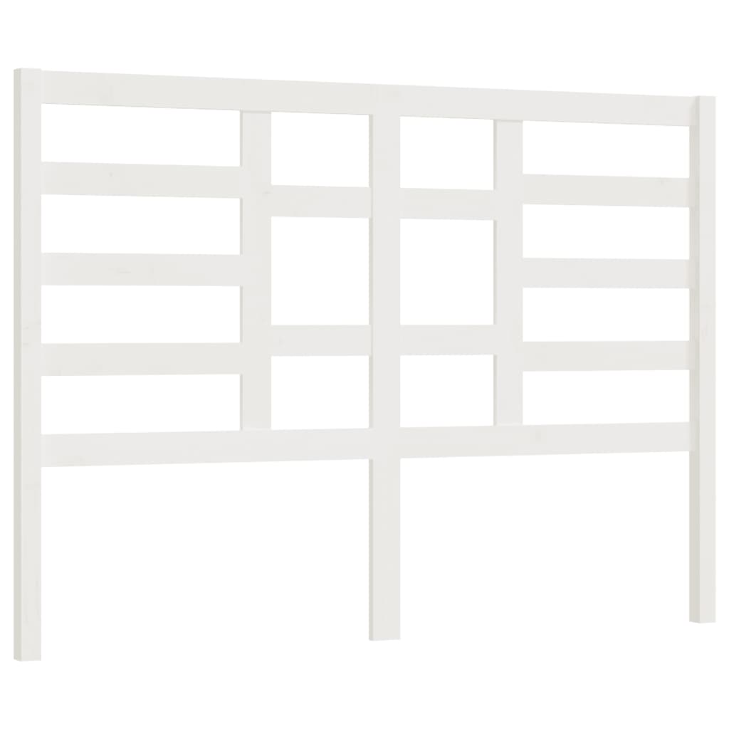vidaXL Tăblie de pat, alb, 146x4x104 cm, lemn masiv de pin vidaXL Tăblie de pat, alb, 146x4x104 cm, lemn masiv de pin