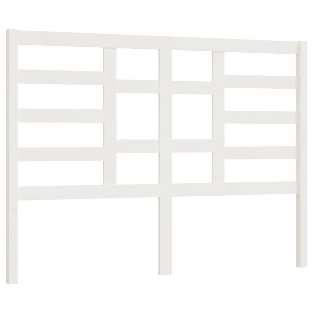 vidaXL Tăblie de pat, alb, 166x4x104 cm, lemn masiv de pin