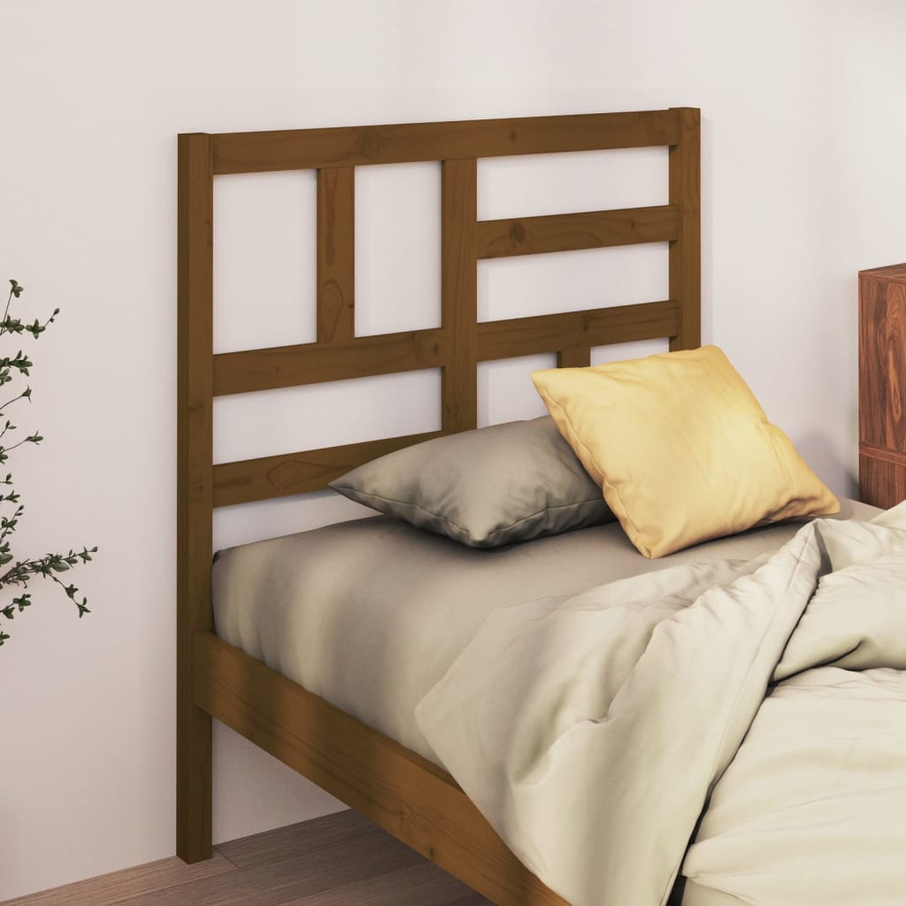 vidaXL Tăblie de pat, maro miere, 96x4x104 cm, lemn masiv de pin vidaXL Tăblie de pat, maro miere, 96x4x104 cm, lemn masiv de pin