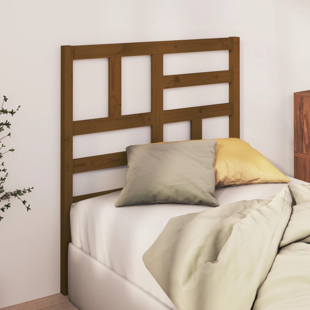 vidaXL Tăblie de pat, maro miere, 96x4x104 cm, lemn masiv de pin vidaXL Tăblie de pat, maro miere, 96x4x104 cm, lemn masiv de pin
