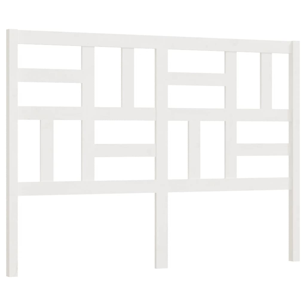 vidaXL Tăblie de pat, alb, 141x4x104 cm, lemn masiv de pin vidaXL Tăblie de pat, alb, 141x4x104 cm, lemn masiv de pin