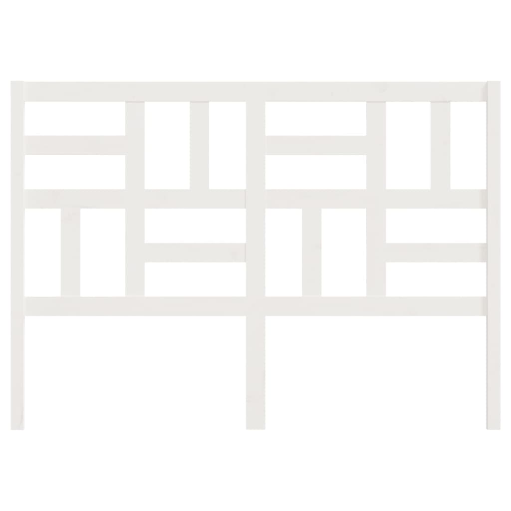 vidaXL Tăblie de pat, alb, 146x4x104 cm, lemn masiv de pin