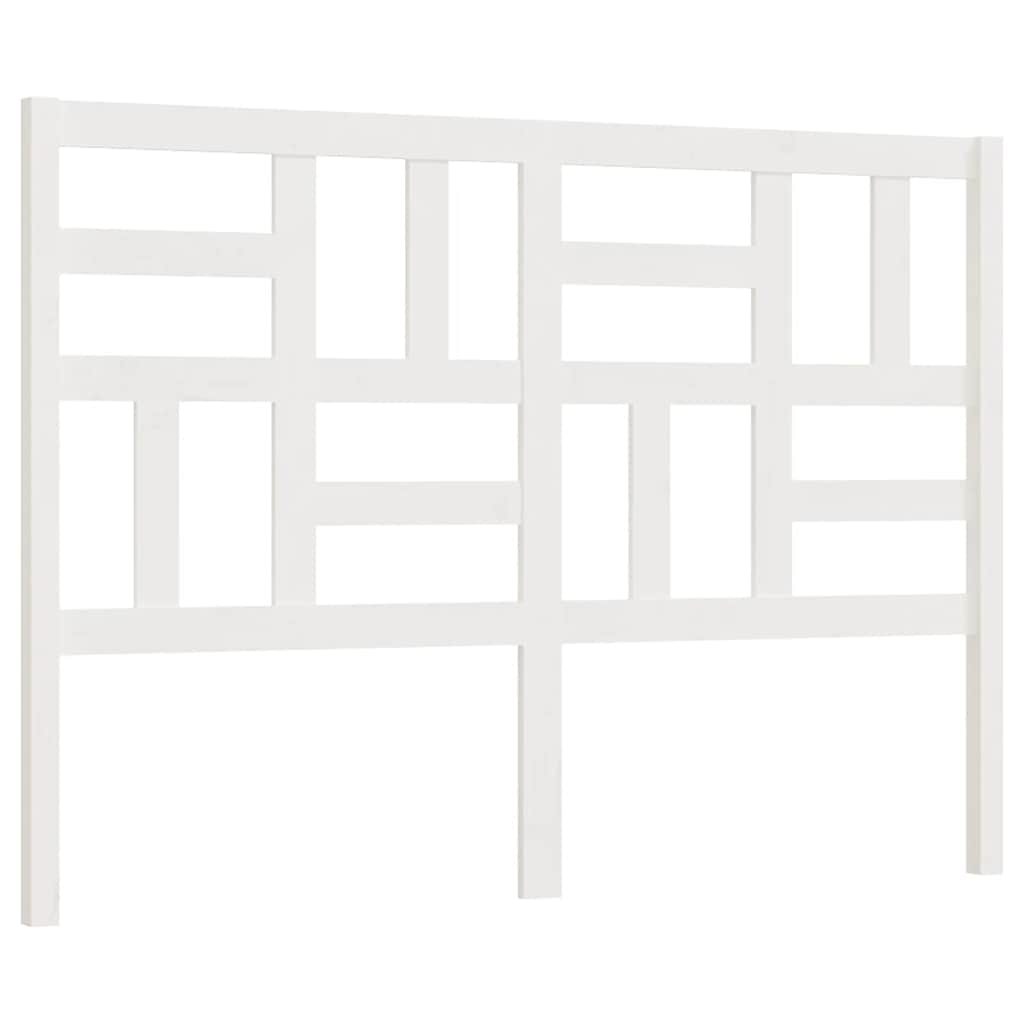 vidaXL Tăblie de pat, alb, 166x4x104 cm, lemn masiv de pin