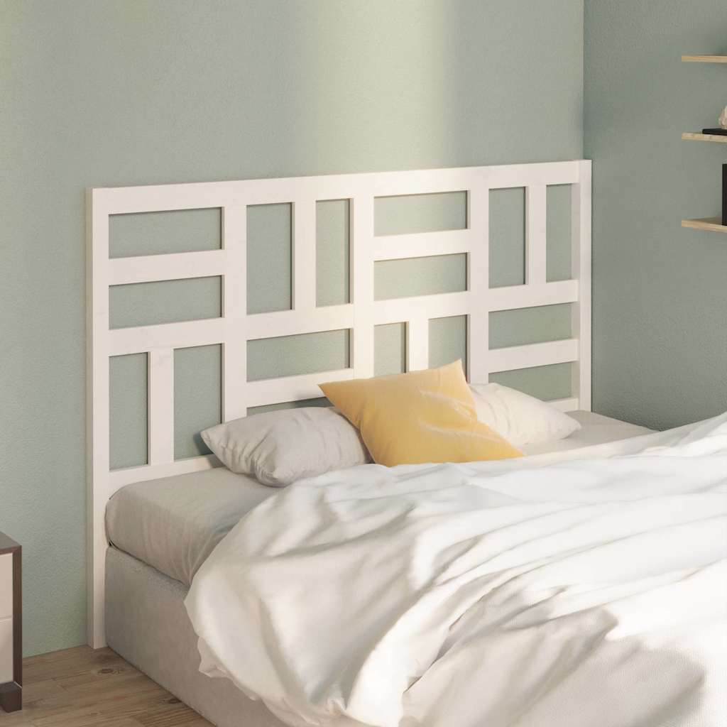 vidaXL Tăblie de pat, alb, 166x4x104 cm, lemn masiv de pin