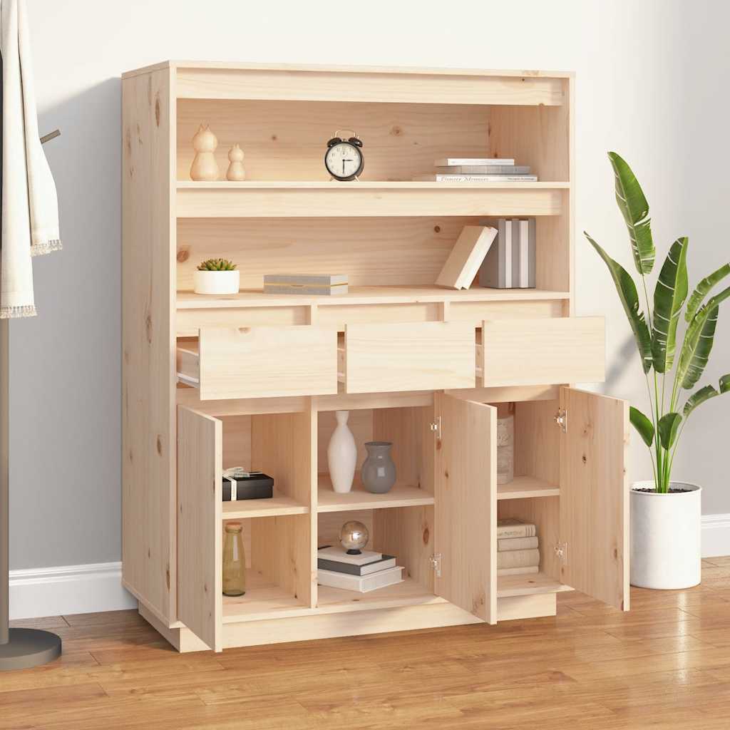 vidaXL Dulap înalt, 89x40x116,5 cm, lemn masiv de pin vidaXL Dulap înalt, 89x40x116,5 cm, lemn masiv de pin