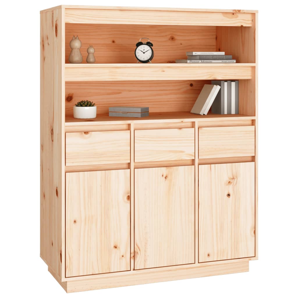 vidaXL Dulap înalt, 89x40x116,5 cm, lemn masiv de pin vidaXL Dulap înalt, 89x40x116,5 cm, lemn masiv de pin