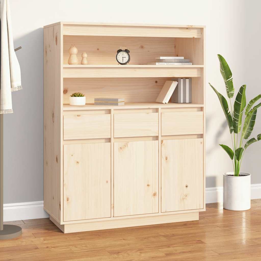 vidaXL Dulap înalt, 89x40x116,5 cm, lemn masiv de pin vidaXL Dulap înalt, 89x40x116,5 cm, lemn masiv de pin
