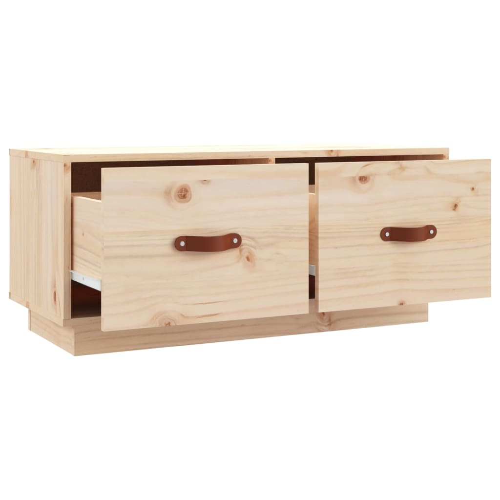 vidaXL Comodă TV, 80x34x35 cm, lemn masiv de pin