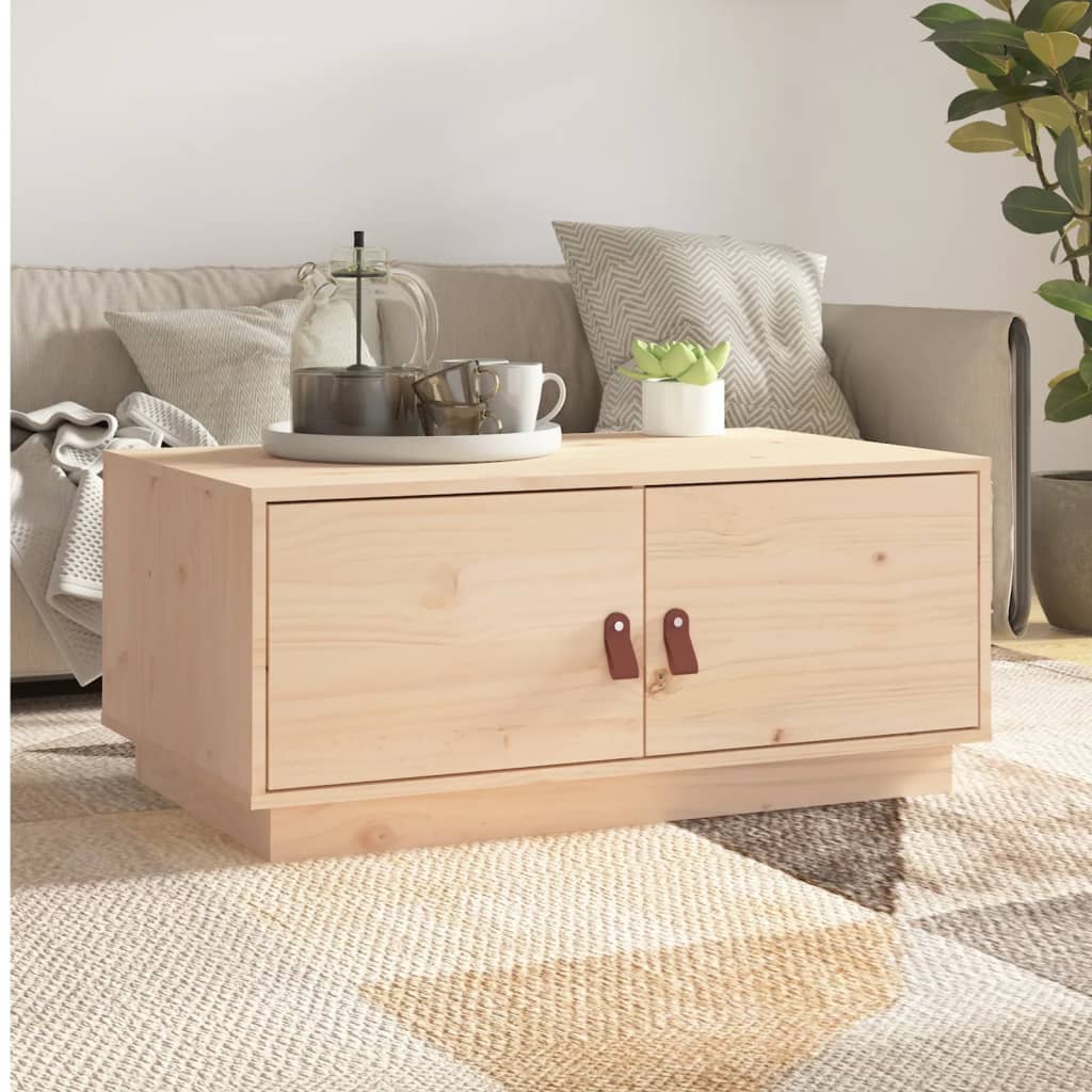 vidaXL Măsuță de cafea, 80x50x35 cm, lemn masiv de pin vidaXL Măsuță de cafea, 80x50x35 cm, lemn masiv de pin