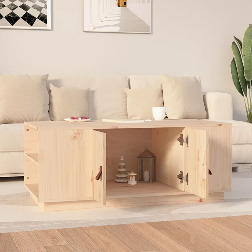 vidaXL Măsuță de cafea, 100x50x41 cm, lemn masiv de pin vidaXL Măsuță de cafea, 100x50x41 cm, lemn masiv de pin